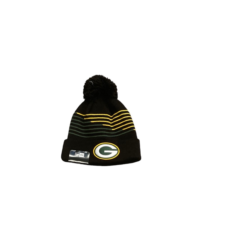 Green Bay Packers New Era Logo Pom Beanie Hat Cap